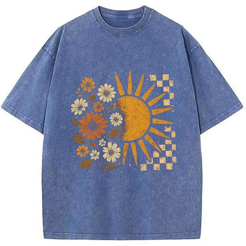 Modecanvas Spring Vacation DTG Printing Washed T-Shirt
