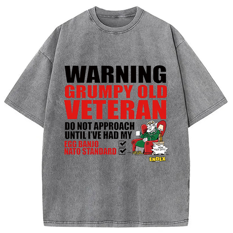 Modecanvas Do Not Approach DTG Printing Washed T-Shirt