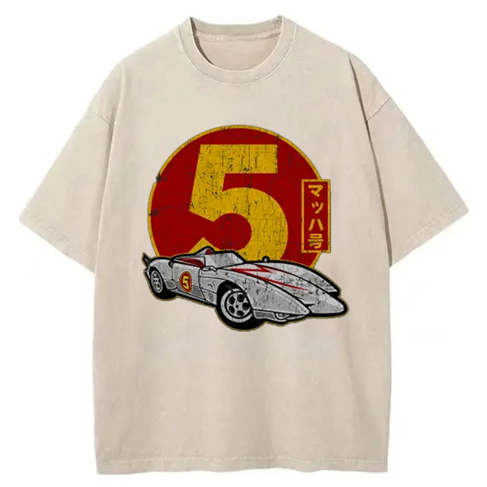 Modecanvas Vintage Mach Five Speed Racer Washed T-Shirt