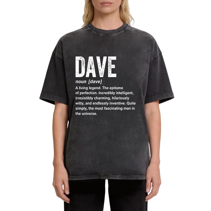 Modecanvas Dave Definition DTG Printing Washed T-Shirt