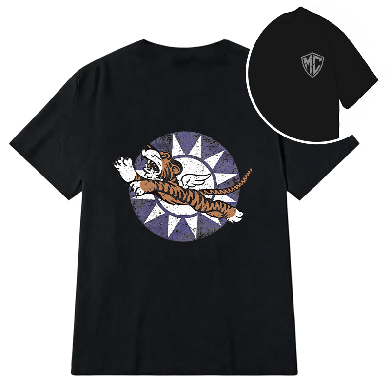 Modecanvas Flying Tigers DTG Printing Back Classic T-Shirt