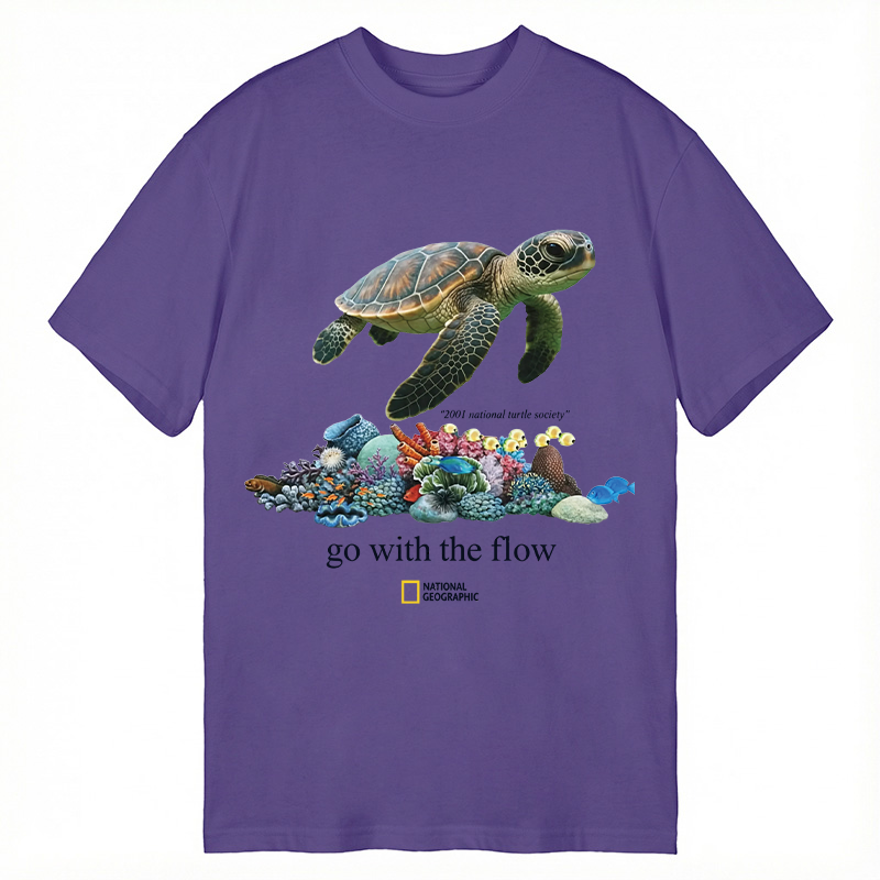 Modecanvas Go With The Flow 2001 DTG Printing Classic T-Shirt-modecanvas