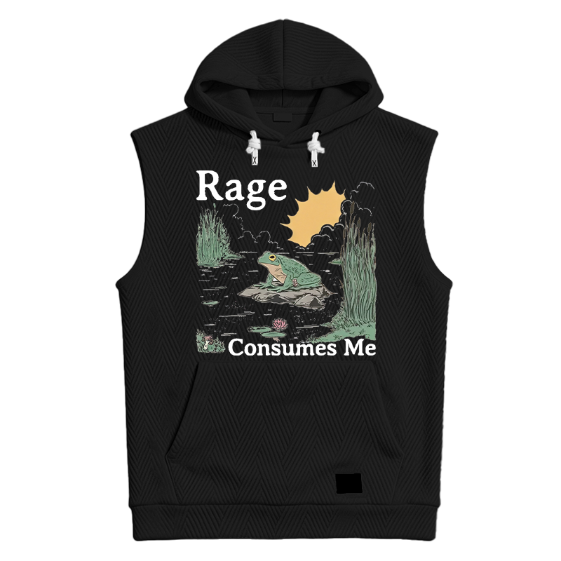 Modecanvas Rage Consumes Me Frog Pond Hooded Tank