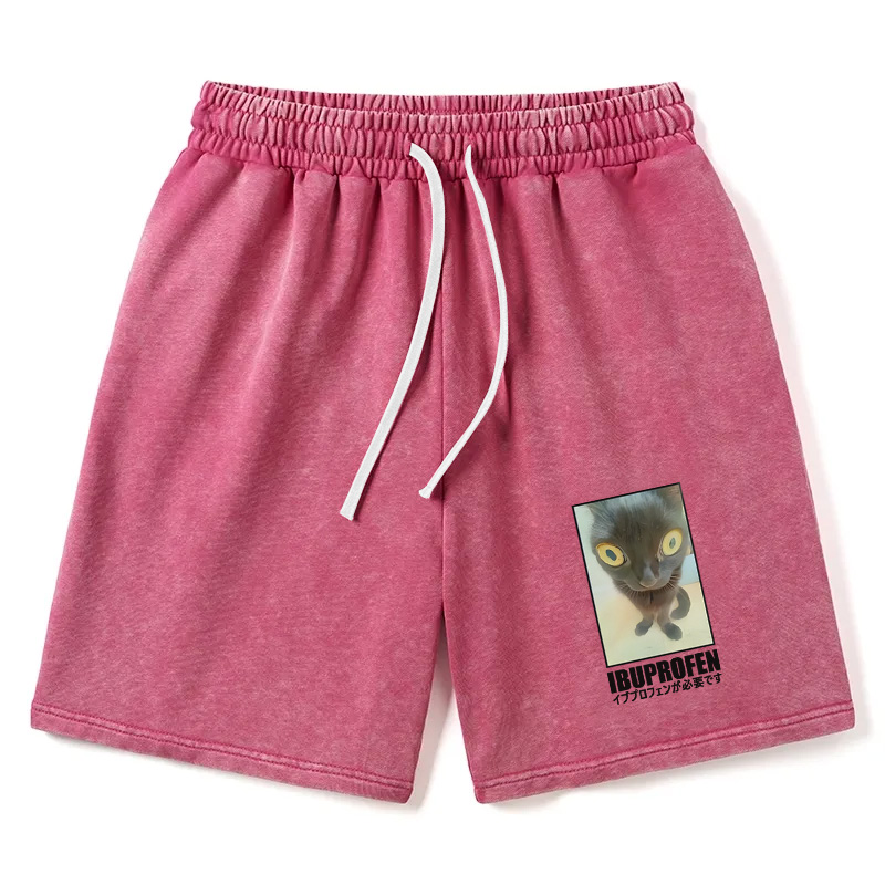 Modecanvas Need Ibuprofen Vintage Washed Short