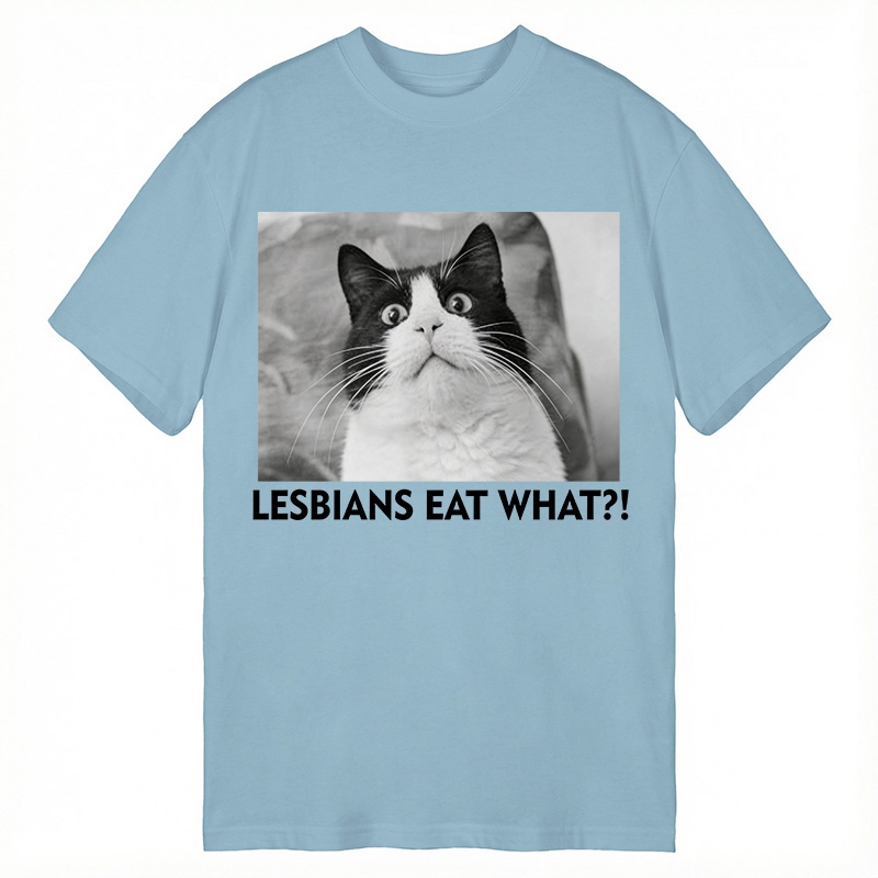 Modecanvas LESBIANS EAT WHAT!? DTG Printing Classic T-Shirt-modecanvas