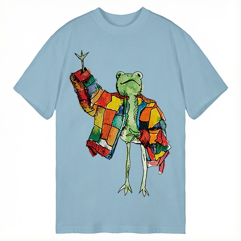 Modecanvas Stylish Frog DTG Printing Classic T-Shirt-modecanvas