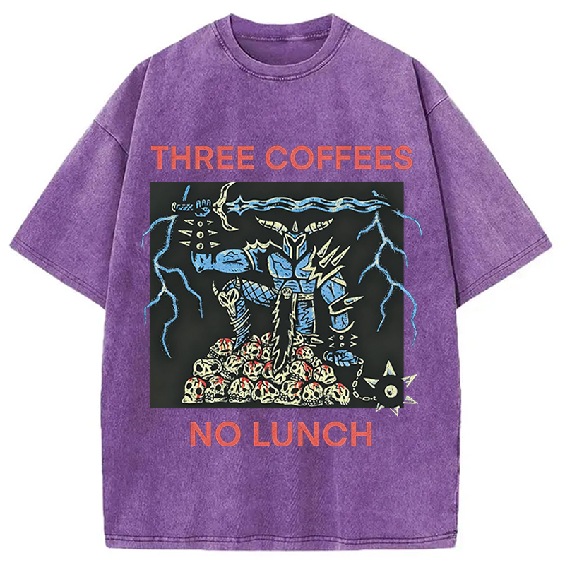 Modecanvas That Defeats Skeletons DTG Printing Washed T-Shirt