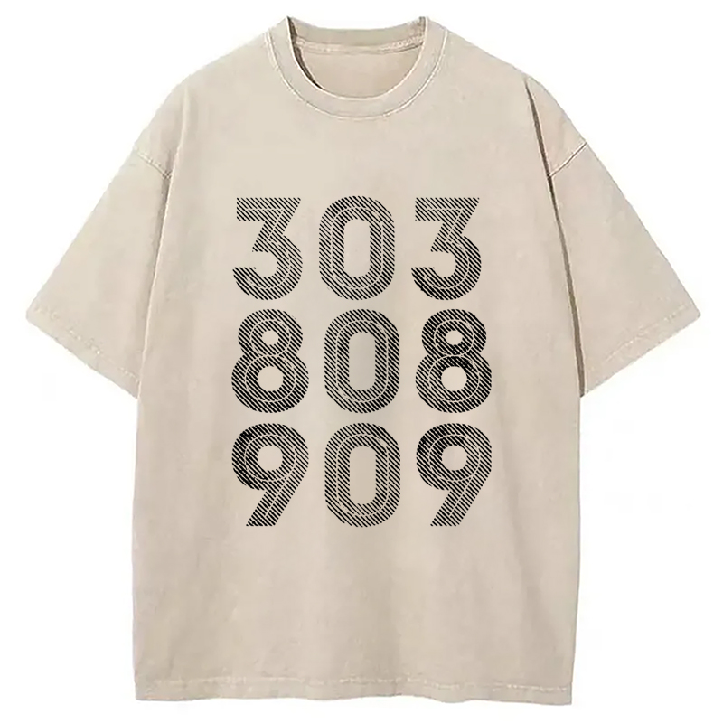 Modecanvas 303, 808, 909 Synth Drum Machine Washed T-Shirt