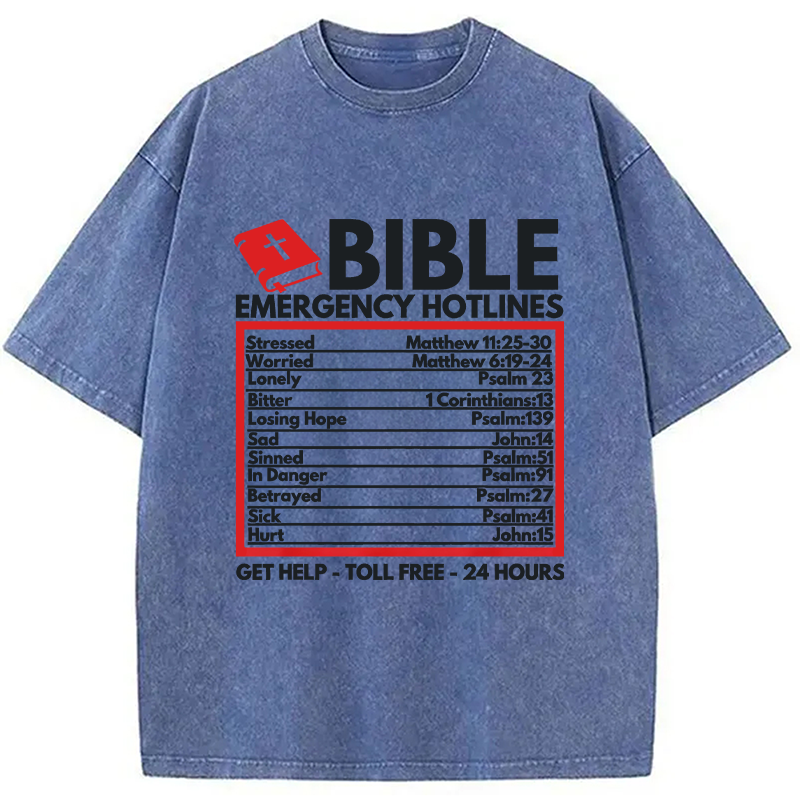 Modecanvas Funny Christian Jesus DTG Printing Washed T-Shirt