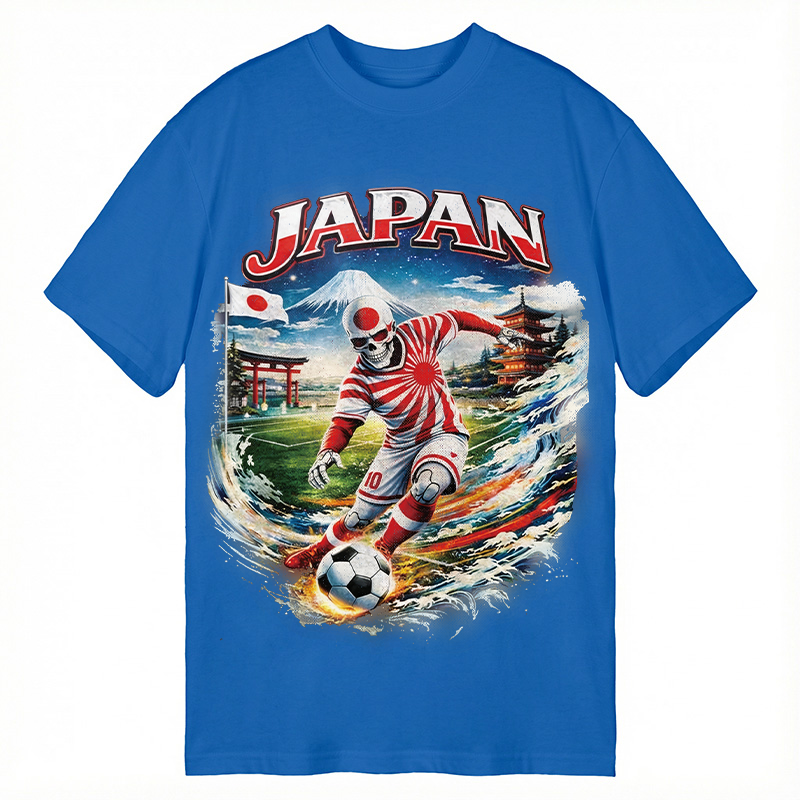 Modecanvas Vintage Japanese Football DTG Printing Classic T-Shirt-modecanvas