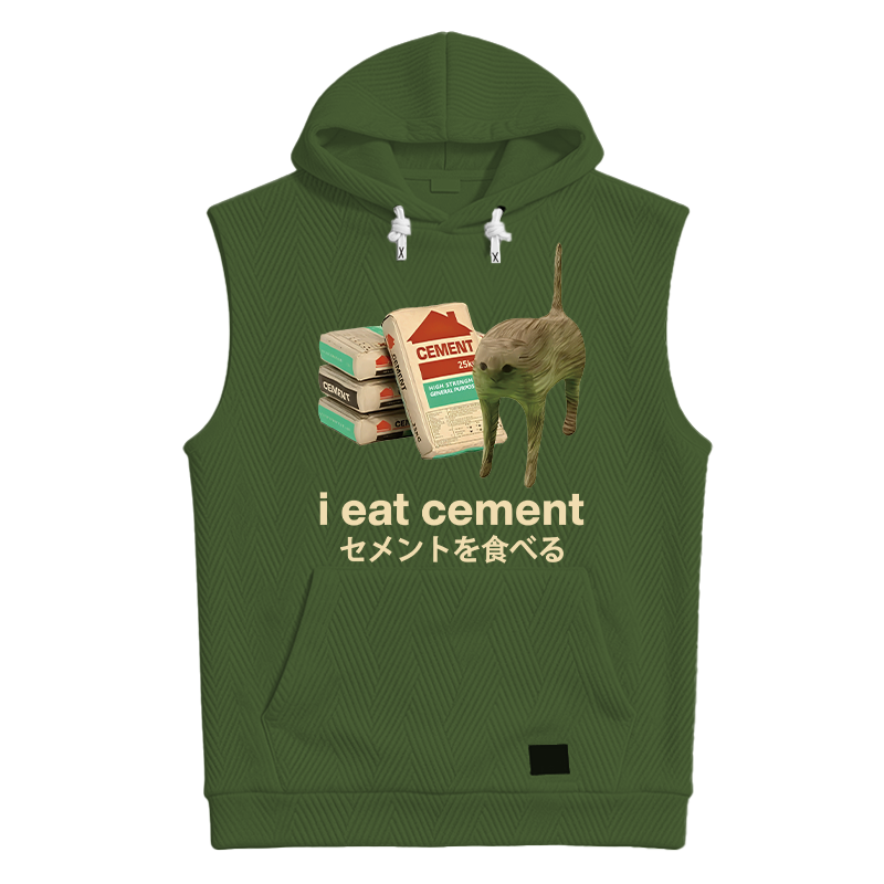 Modecanvas I Eat Cement Hooded Tank