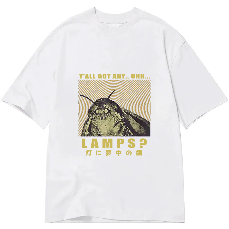 Modecanvas Moth Obsessed With The Light DTG Printing Classic T-Shirt-modecanvas
