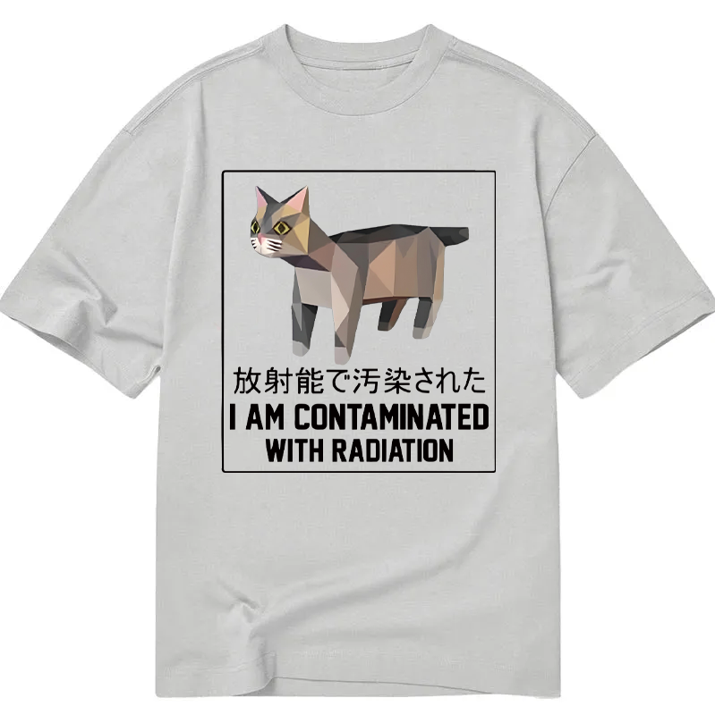 Modecanvas I Am Contaminated with Radiation Meme DTG Printing Classic T-Shirt-modecanvas
