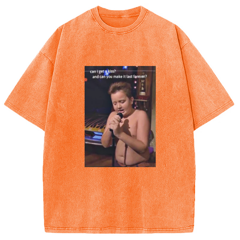 Modecanvas Gibby Singing iCarly Washed T-Shirt-modecanvas
