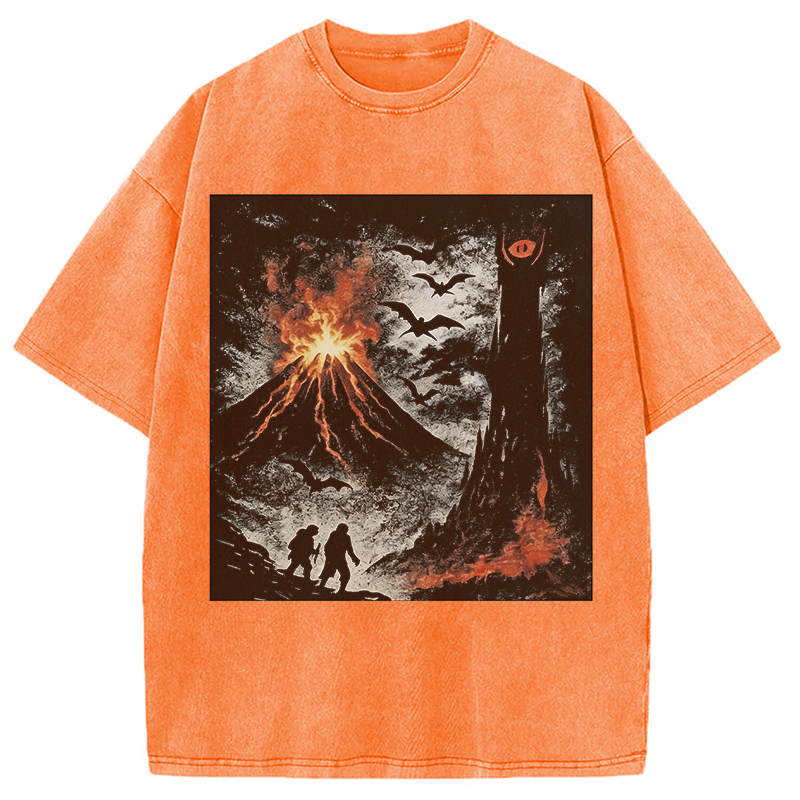 Modecanvas The Dark Lands DTG Printing Washed T-Shirt