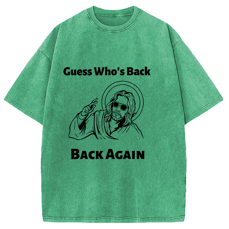 Modecanvas Funny Easter Jesus DTG Printing Washed T-Shirt