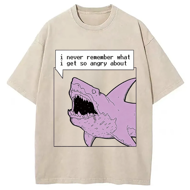 Modecanvas Angry About What? DTG Printing Washed T-Shirt