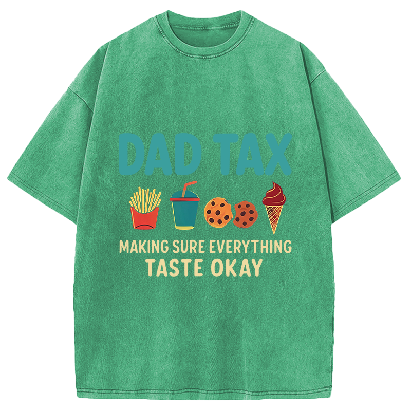 Modecanvas Food Tax DTG Printing Washed T-Shirt