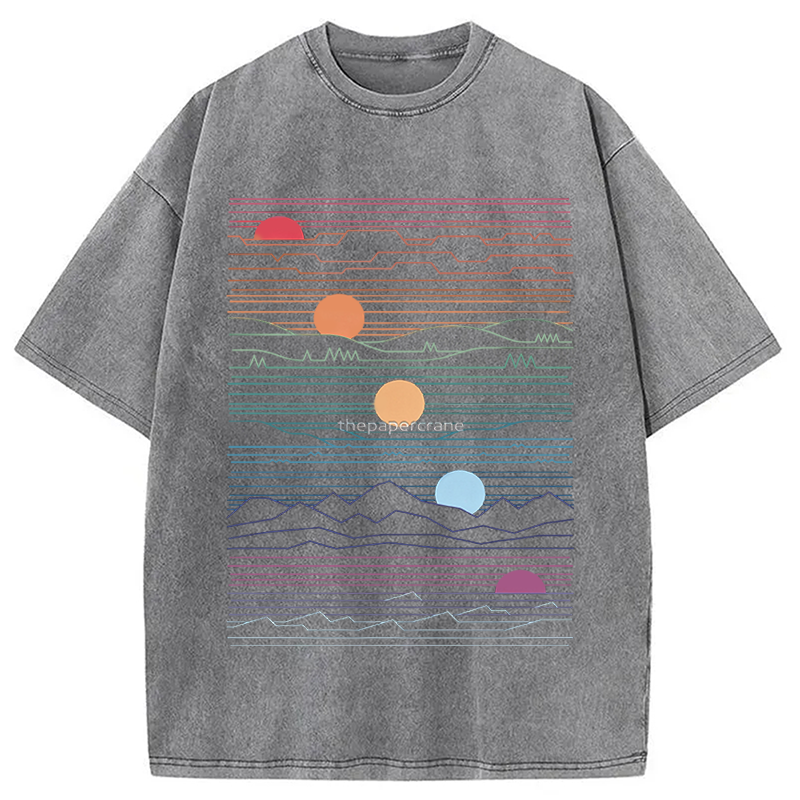 Modecanvas Under One Sun DTG Printing Washed T-Shirt