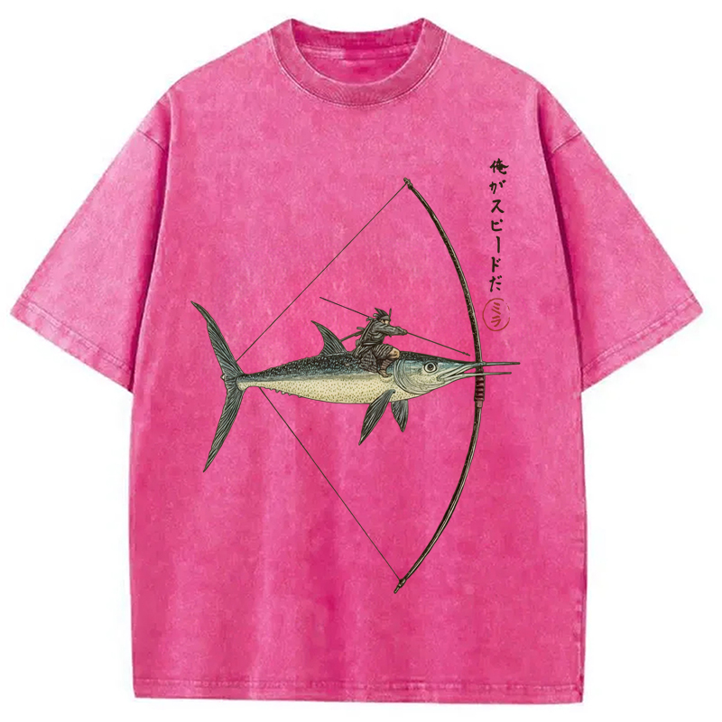 Modecanvas I Am Speed Washed T-Shirt-modecanvas