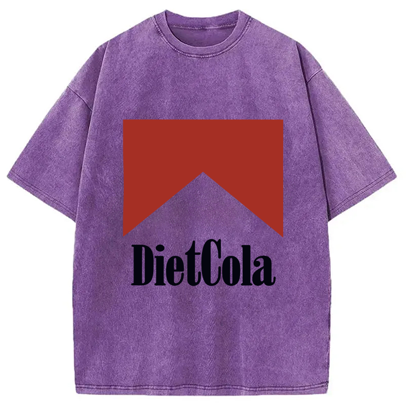 Modecanvas Diet Cola Marlboro Washed T-Shirt