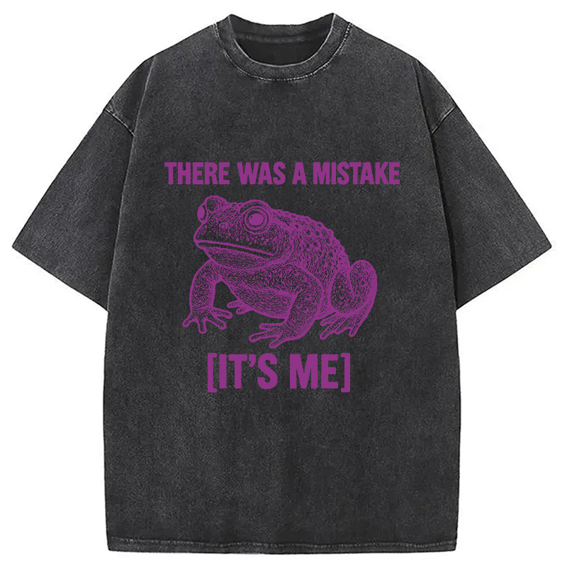 Modecanvas Mistake Frog Washed T-Shirt