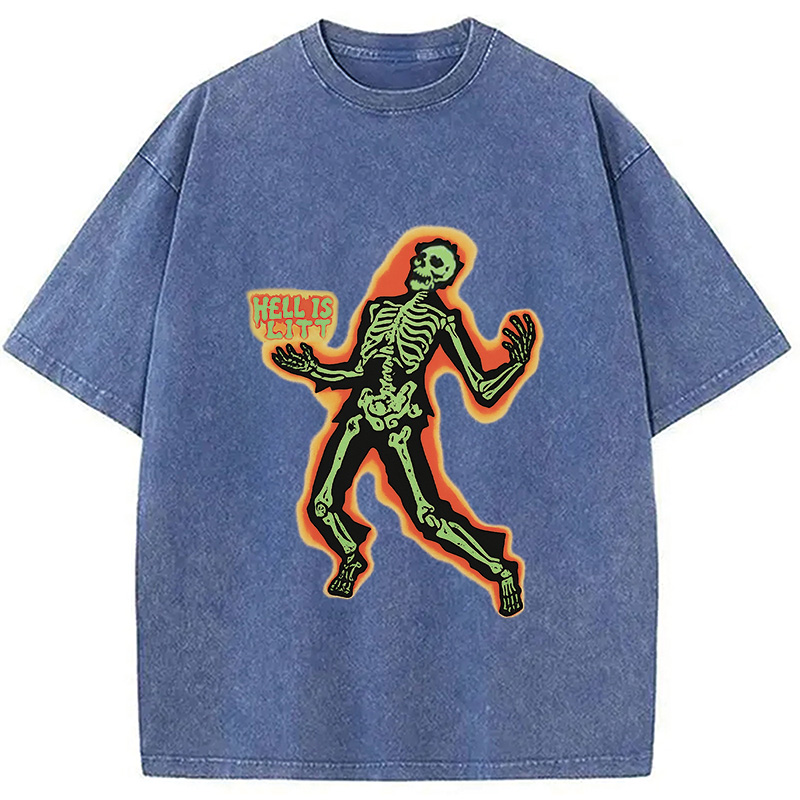 Modecanvas HELL IS LIT Washed T-Shirt