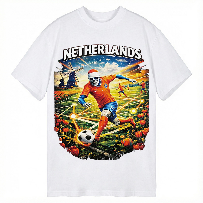 Modecanvas Holland Football DTG Printing Classic T-Shirt-modecanvas