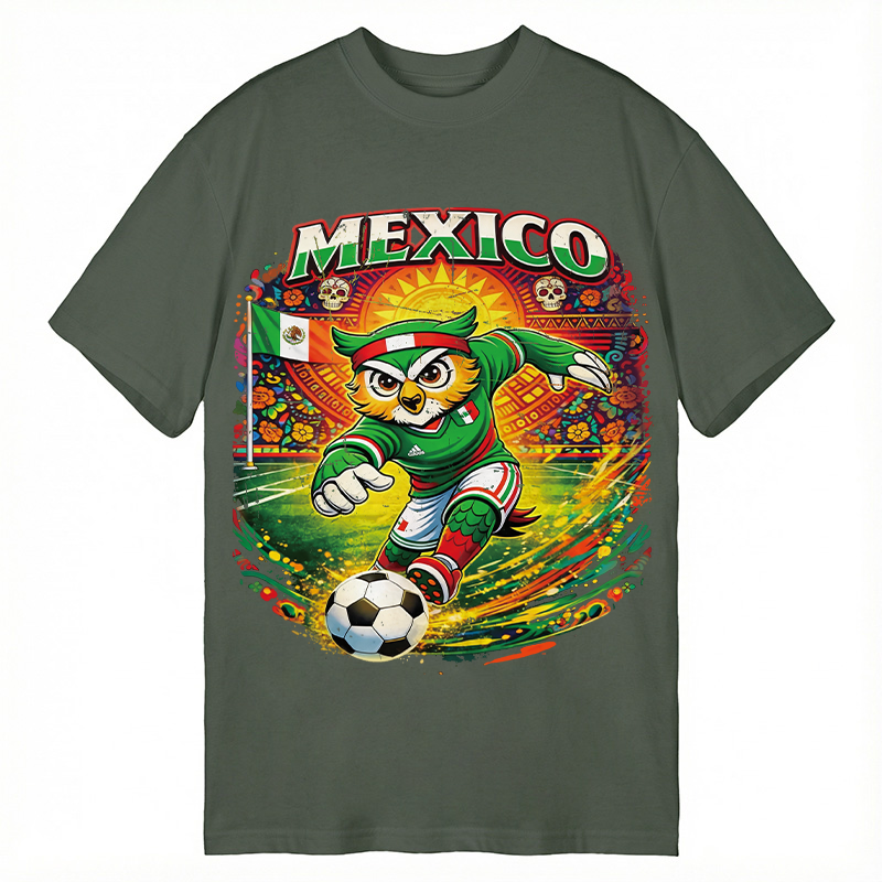 Modecanvas Mexico Soccer DTG Printing Classic T-Shirt-modecanvas
