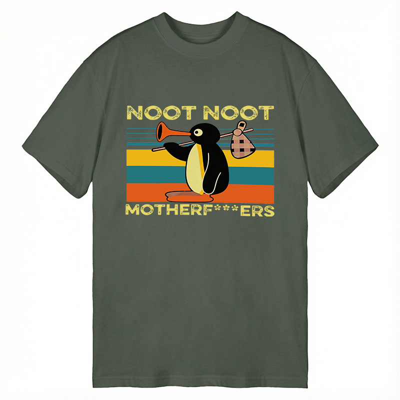 Modecanvas Pingu Noot Noot DTG Printing Classic T-Shirt-modecanvas