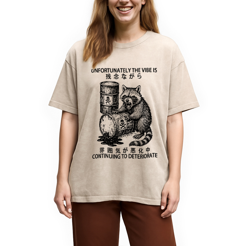 Modecanvas The Vibe Is Continuing To Deteriorate Japan Washed T-Shirt