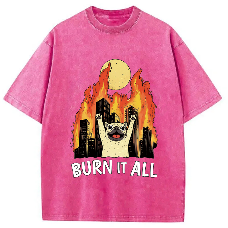 Modecanvas Burn It All DTG Printing Washed T-Shirt