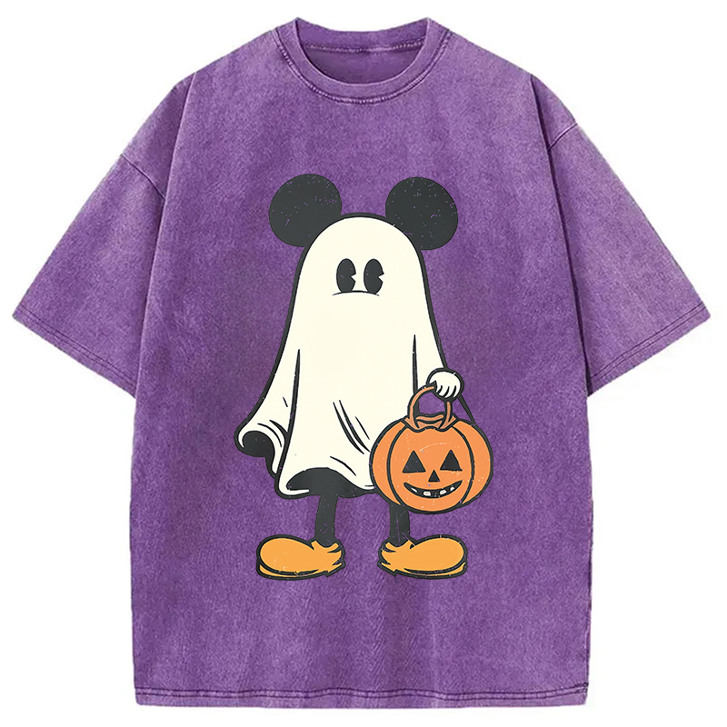 Modecanvas Halloween Mickey Washed T-Shirt