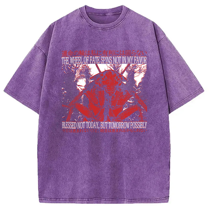 Modecanvas The Wheel Of Fate Cockroach Washed T-Shirt