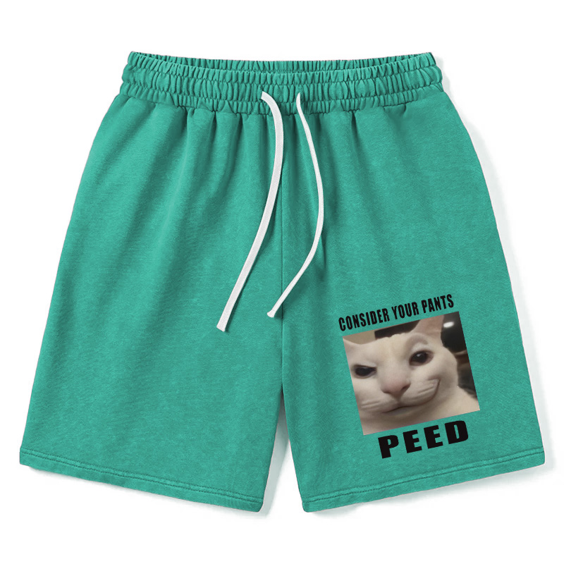 Modecanvas Consider Your Pants Peed Meme Washed Short