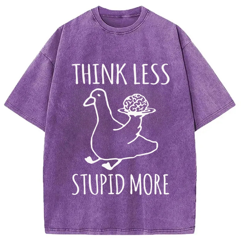 Modecanvas Foolish Goose Is Even More Foolish DTG Printing Washed T-Shirt