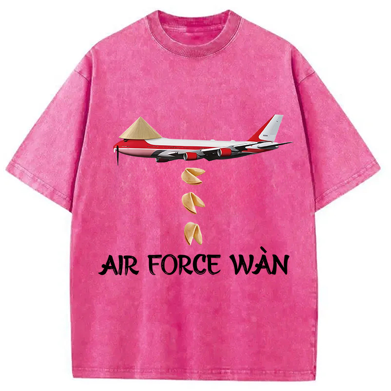 Modecanvas Air Force Wan DTG Printing Washed T-Shirt