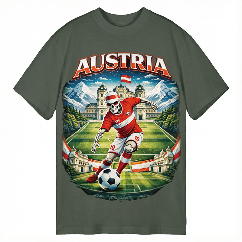 Modecanvas Austria Soccer DTG Printing Classic T-Shirt-modecanvas