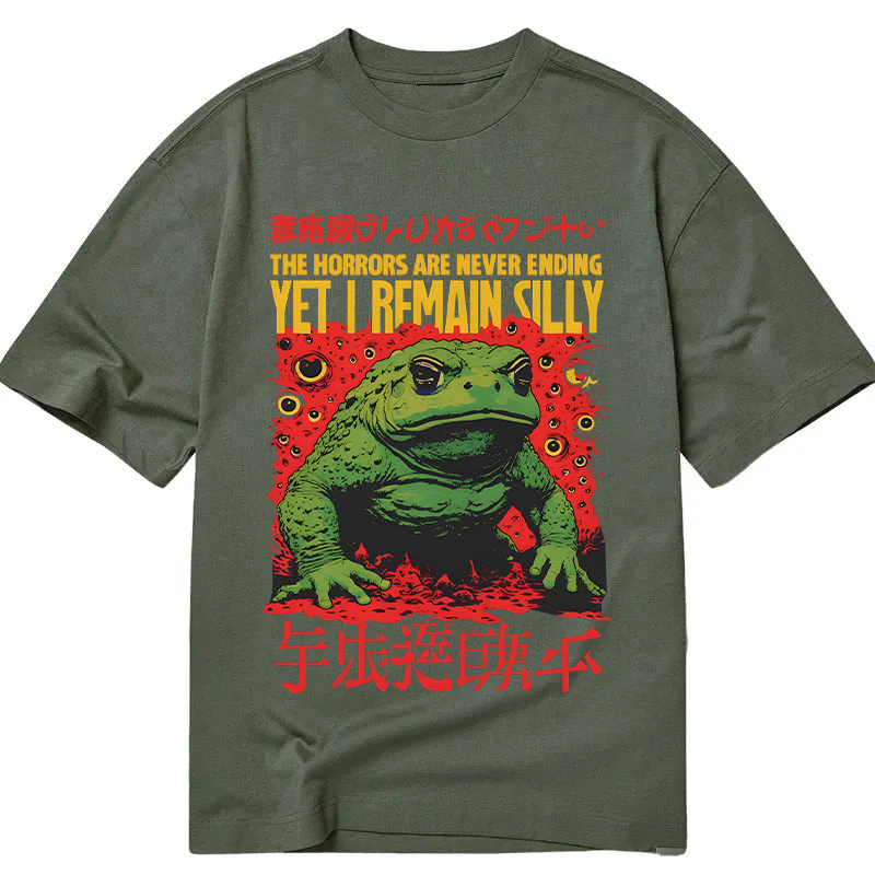 Modecanvas The Horrors Are Never Ending DTG Printing Classic T-Shirt-modecanvas