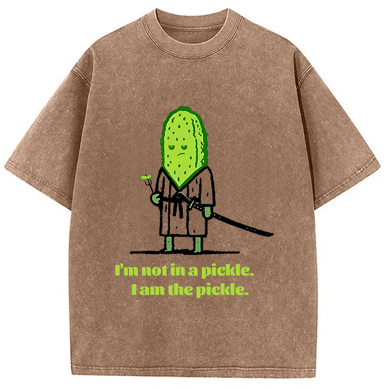 Modecanvas Cucumber Samurai Washed T-Shirt