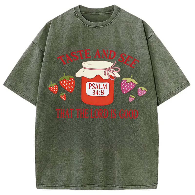 Modecanvas Taste and See DTG Printing Washed T-Shirt
