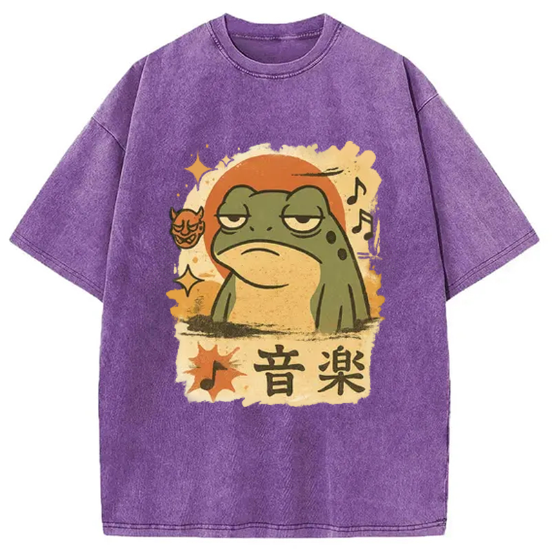 Modecanvas Unimpressed Frog Japanese Washed T-Shirt