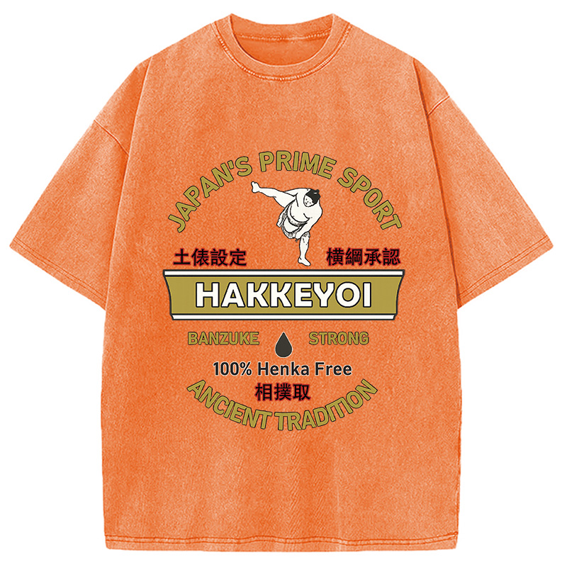 Modecanvas Sumo Japanese Vintage Washed T-Shirt