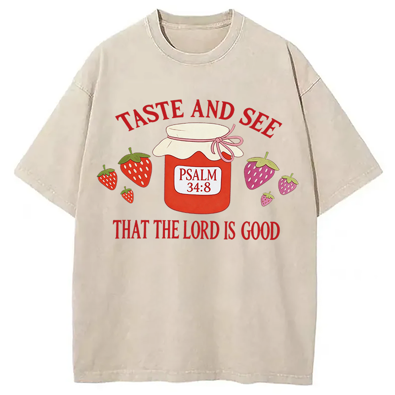 Modecanvas Taste and See DTG Printing Washed T-Shirt