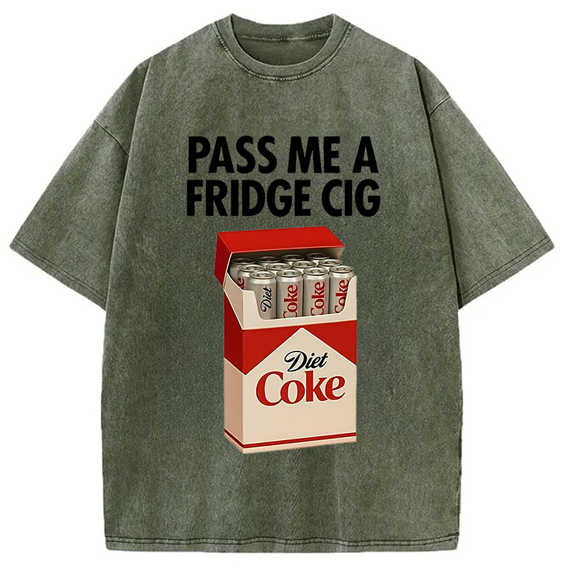 Modecanvas I Need A Diet Cola Washed T-Shirt For Sale