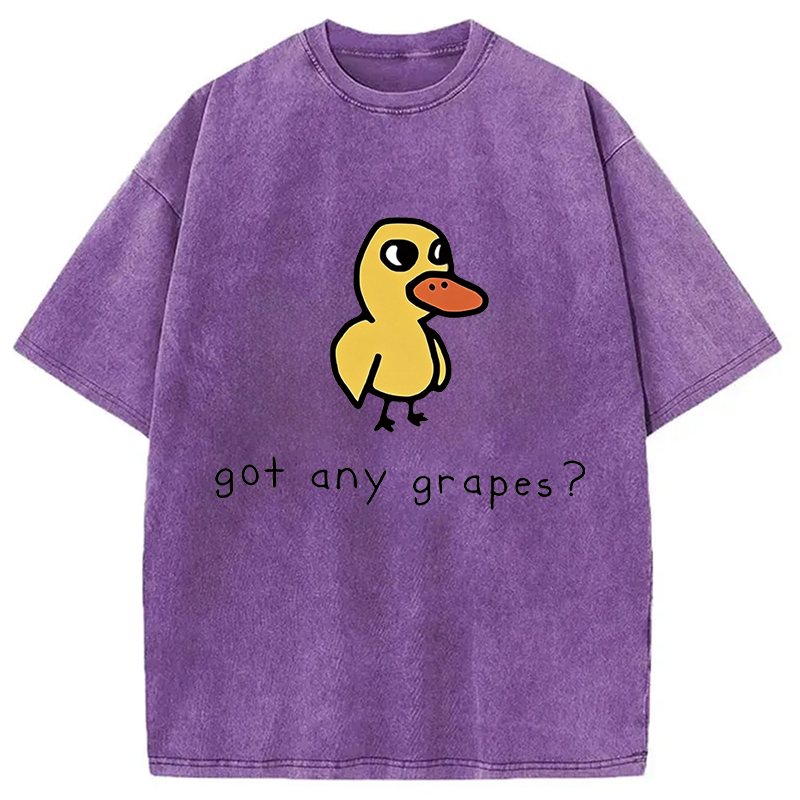 Modecanvas Got Any Grapes? DTG Printing Washed T-Shirt