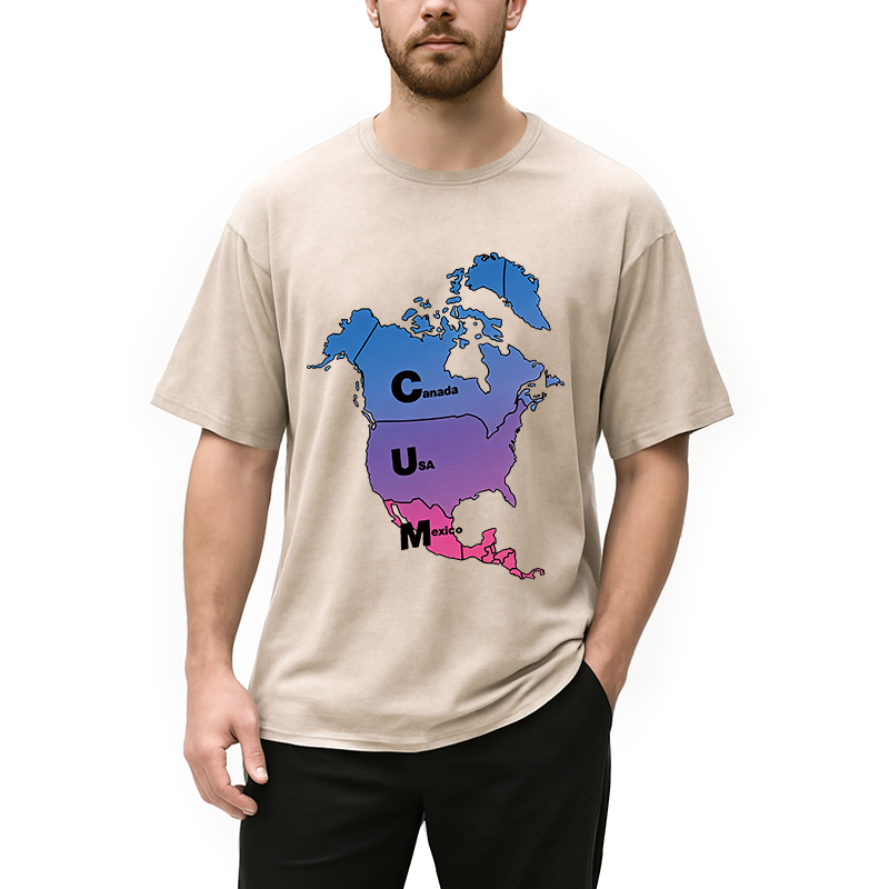 Modecanvas Canada USA Mexico DTG Printing Washed T-Shirt