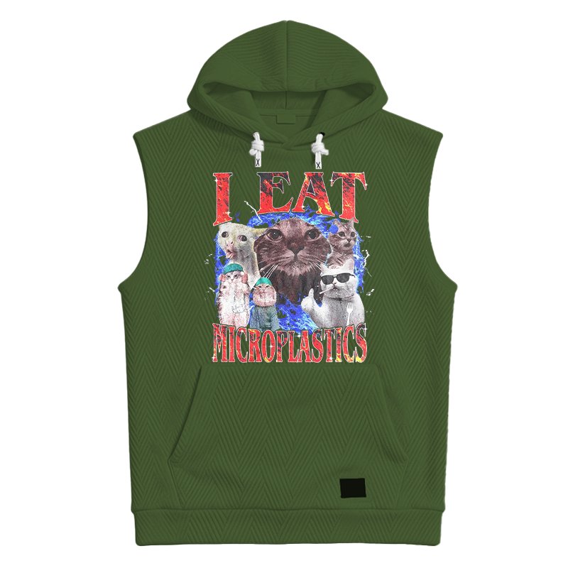 Modecanvas I Eat Microplastics Hooded Tank