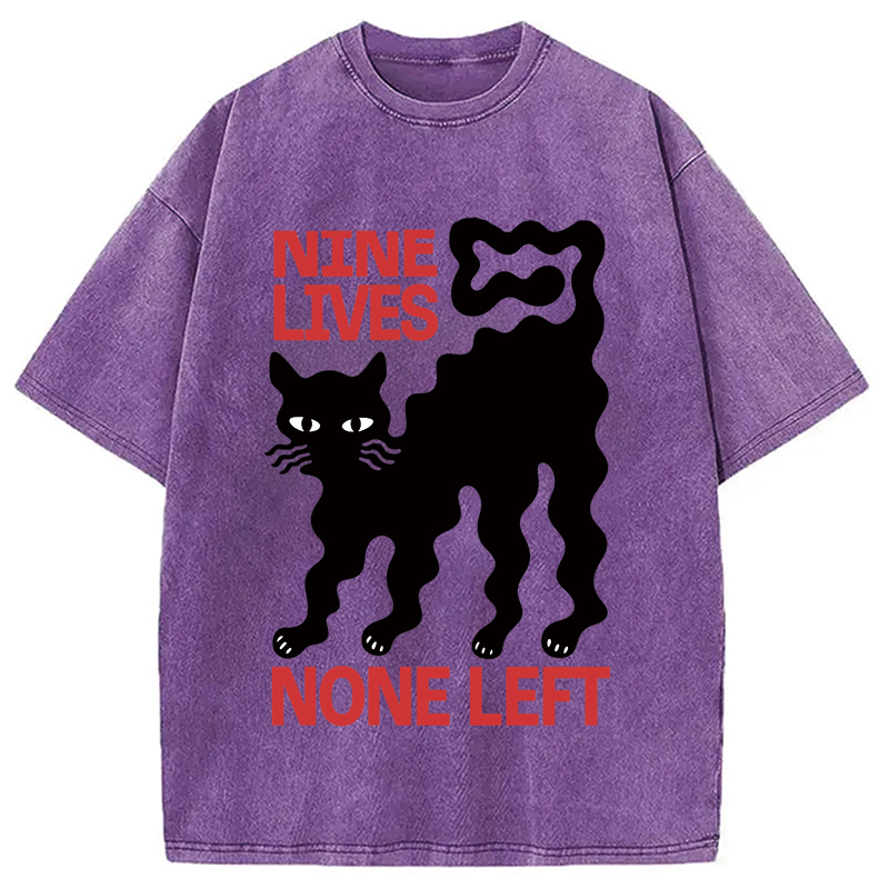 Modecanvas Neko Space Ramen Adventures Vintage Washed T-Shirt