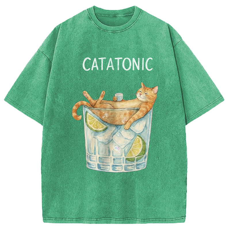 Modecanvas Catatonic DTG Printing Washed T-Shirt